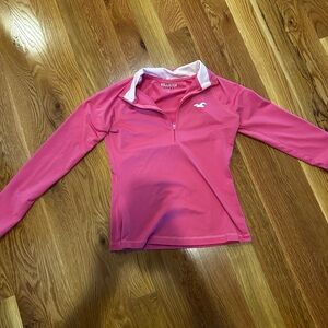 Hollister Sport Pink Quarter-Zip Pullover